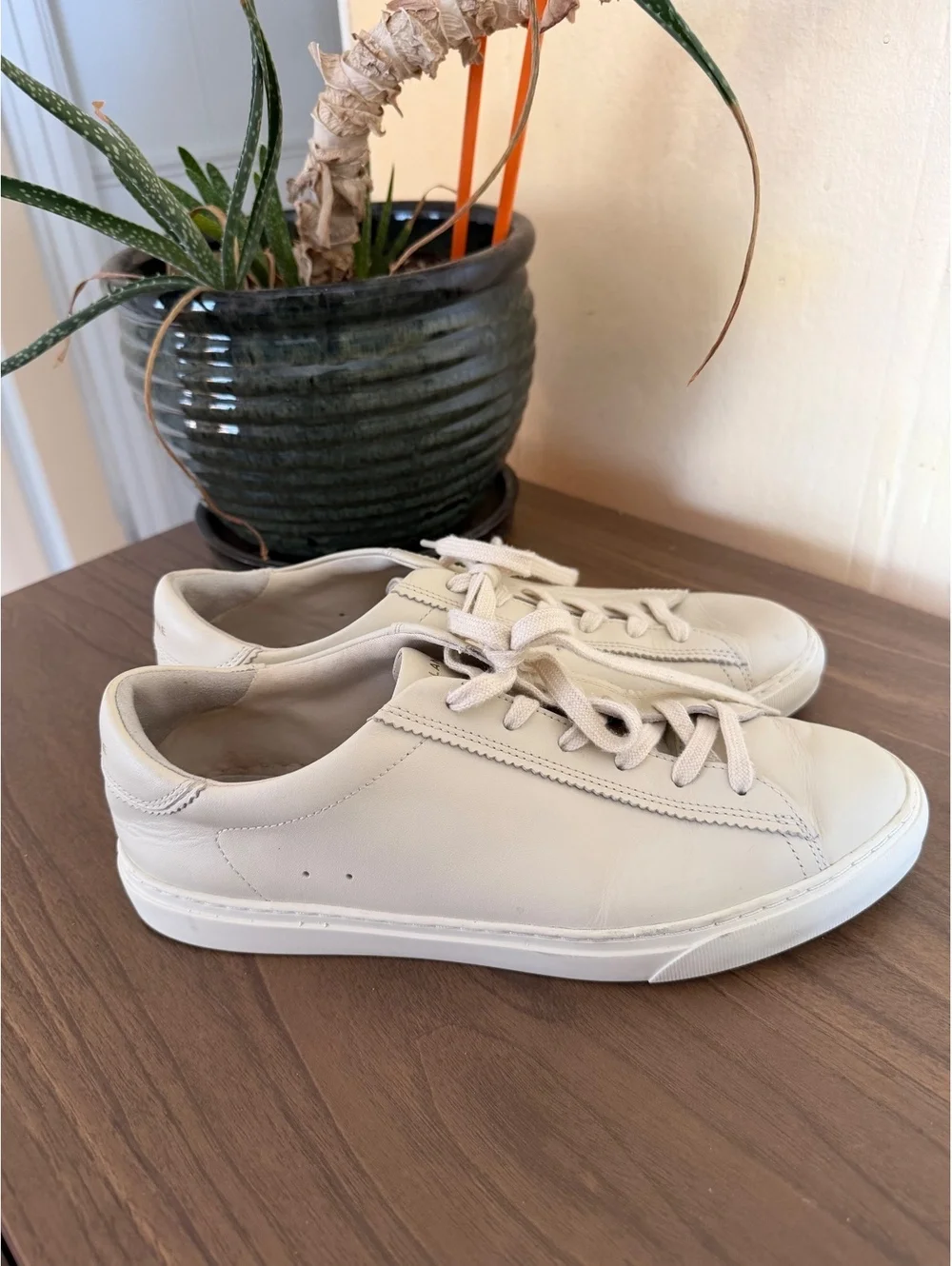 Everlane The Day Sneaker, Parchment, Size 10.5